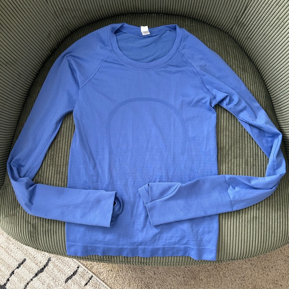 Lululemon Athletica Blue Swiftly tech Long Sleeve Tee